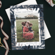 Silver Foil Branches Merry Kerstmis 3 Foto