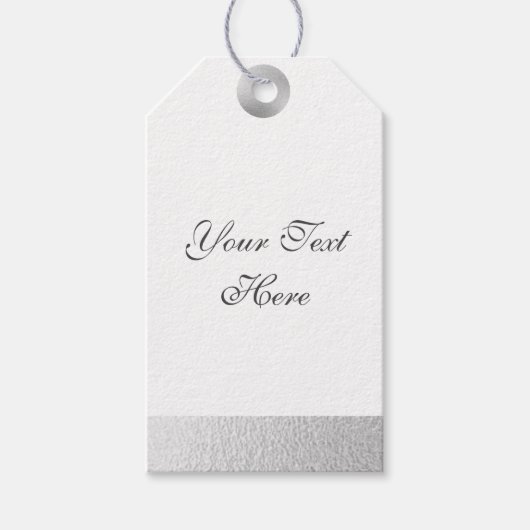 Silver Foil Cadeaulabel (Voorkant)