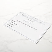 Silver Foil Certificate of Authenticity for Art Folie Uitnodiging (Gedraaid)