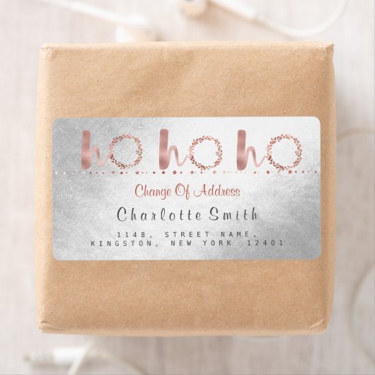Silver Foil Change Adresetiketten Etiket (Insitu)