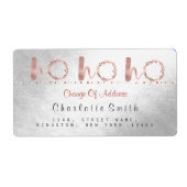 Silver Foil Change Adresetiketten Etiket (Voorkant)