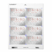 Silver Foil Change Adresetiketten Etiket (Full Sheet)