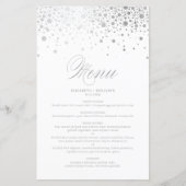 Silver Foil Confetti Stippen Weddenschapskaart (Voorkant)