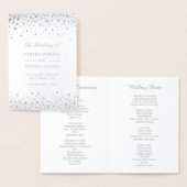 Silver Foil Confetti Stippen Wedding Ceremony Prog Folie Kaarten (Display)