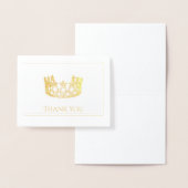 Silver Foil Crown Note Kaart (Display)