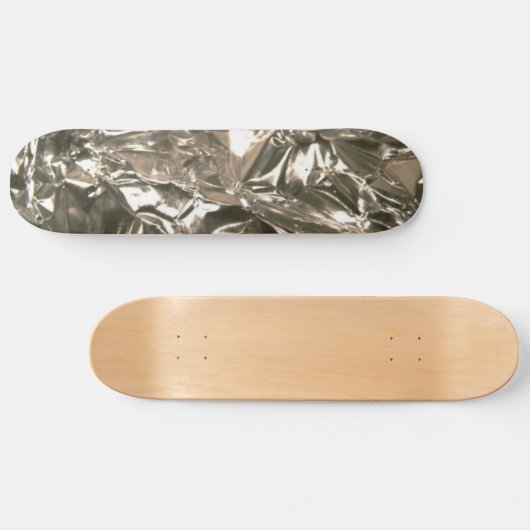 Silver Foil Design Skateboard (Horizontaal)