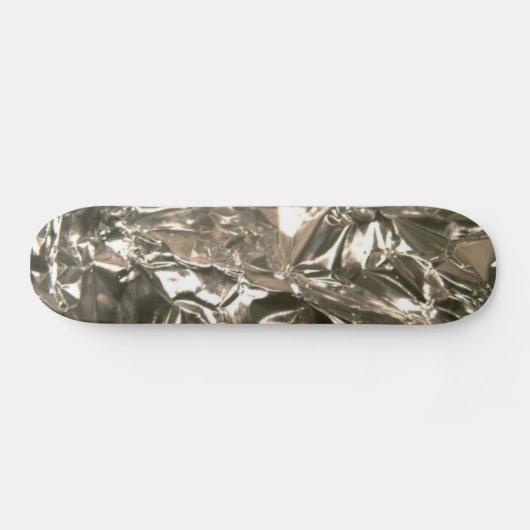 Silver Foil Design Skateboard (Horizontaal)