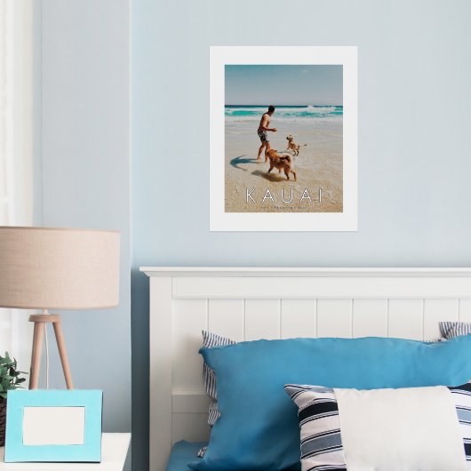 Silver Foil Destination Photo Art Print (Insitu (Slaapkamer))