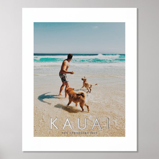 Silver Foil Destination Photo Art Print (Voorkant)