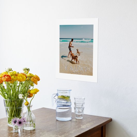 Silver Foil Destination Photo Art Print (Laag (Keuken))