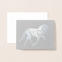 Silver Foil Dressage Horse