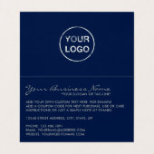 Silver Foil Effect Logo/Afbeelding Hartelijk dank Visitekaartje (Binnenkant ongevouwen)