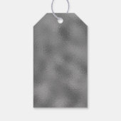 Silver Foil Effect Typography Merry Christmas Cadeaulabel (Achterkant)