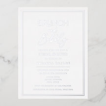 Silver Foil Elegant Minimalistisch Vrijgezellenfee