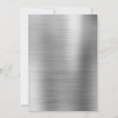 Silver Foil en Black 50th Birthday Kaart (Achterkant)
