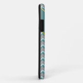 Silver Foil en Blauwgroen ZigZag Case-Mate iPhone Case (Achterkant/rechts)