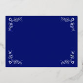 Silver Foil Etz Chaim Tree of Life Plaque of Kaart (Achterkant)