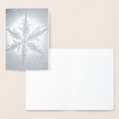 Silver Foil Fern Snowflake Card Folie Kaarten (Display)