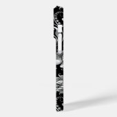 Silver Foil Floral DamasPattern Case-Mate iPhone Case (Achterkant / Links)