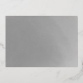 Silver Foil Foto PhD Afstuderen Hartelijk dank Folie Uitnodiging (Achterkant)