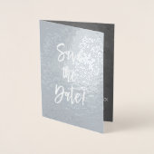 Silver Foil Foto Sla de datum Kaart op (Voorkant)