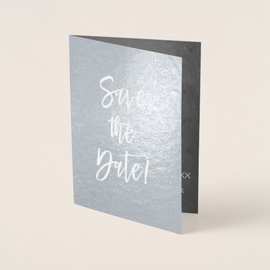 Silver Foil Foto Sla de datum Kaart op (Voorkant)