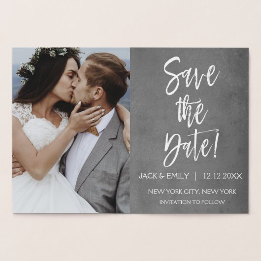 Silver Foil Foto Sla de datum Kaart op (Binnen)