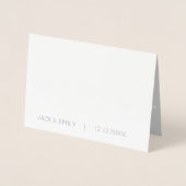 Silver Foil Foto Sla de datum Kaart op (Voorkant)