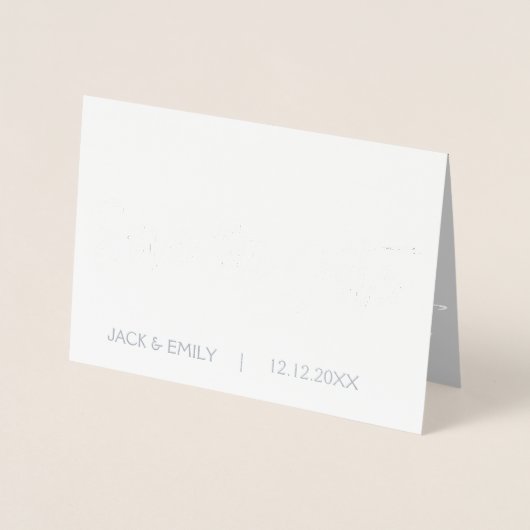 Silver Foil Foto Sla de datum Kaart op (Voorkant)