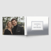 Silver Foil Gastboek Bewerkbaar Elegant Winter Gastenboek (Volledig)