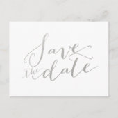 Silver Foil Glamour | Het Briefkaart Datum opslaan (Voorkant)