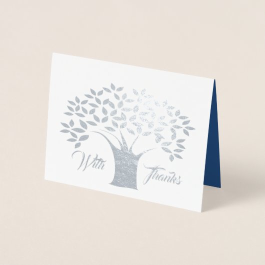 Silver Foil Hartelijk dank Folie Kaarten (Voorkant)