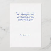 Silver Foil Holiday Kaart - Midnight Clear (Achterkant)
