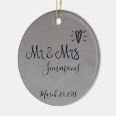Silver Foil is net getrouwd met Mrs Date Keramisch Ornament (Links)