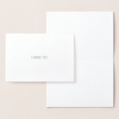 Silver Foil Kaart | "Ik heb je geprezen" (Display)