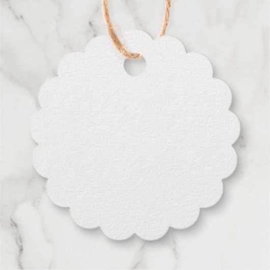 Silver Foil Kerstmis Snowflake Bedankjes Labels (Achterkant)