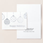 Silver Foil kerstversieringen Prettige feestdagen Folie Kaarten (Display)