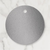 Silver Foil Liefde Script Wedding Favor Sjabloon Bedankjes Labels (Achterkant)