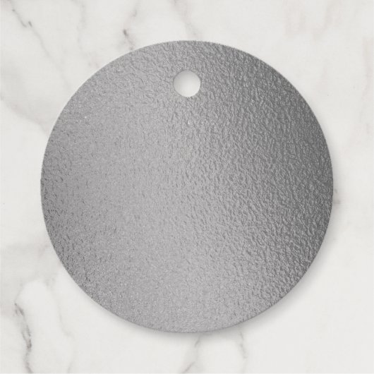 Silver Foil Liefde Script Wedding Favor Sjabloon Bedankjes Labels (Achterkant)