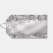 Silver Foil look Cadeft Labels Cadeaulabel (Achterkant Horizontaal)