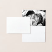 Silver Foil Lotus Flower Foto Hartelijk dank op gr Folie Kaarten (Display)