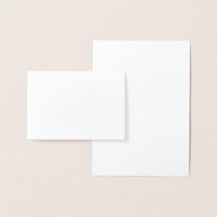 Silver Foil Lotus Flower Hartelijk dank Folie Kaarten