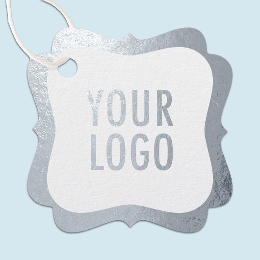 Silver Foil Merk Labels met Bedrijf Logo Hang Labe