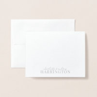 Silver Foil Monogram Coupnaam