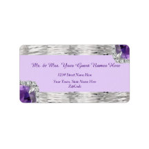 Silver Foil Paars Amethyst Adres