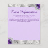 Silver Foil Paarse Amethyst Wedding Detail (Achterkant)