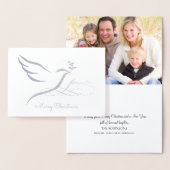 Silver Foil Peace Dove Kaart (Display)