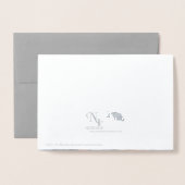 Silver Foil Peace Dove Kaart (Met envelop)