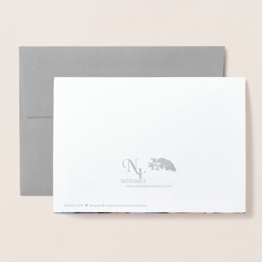 Silver Foil Peace Dove Kaart (Met envelop)