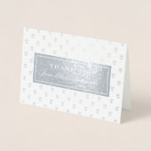 Silver Foil Prince Kronen Baby shower Dank u Folie Kaarten (Voorkant)
